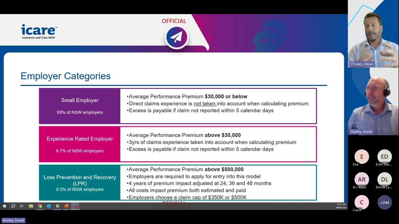Welcome to icare   what you need to know Webinar