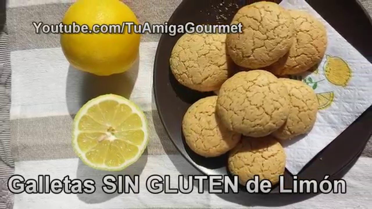 Cómo hacer galletas SIN GLUTEN de limón. Receta SIN LÁCTEOS