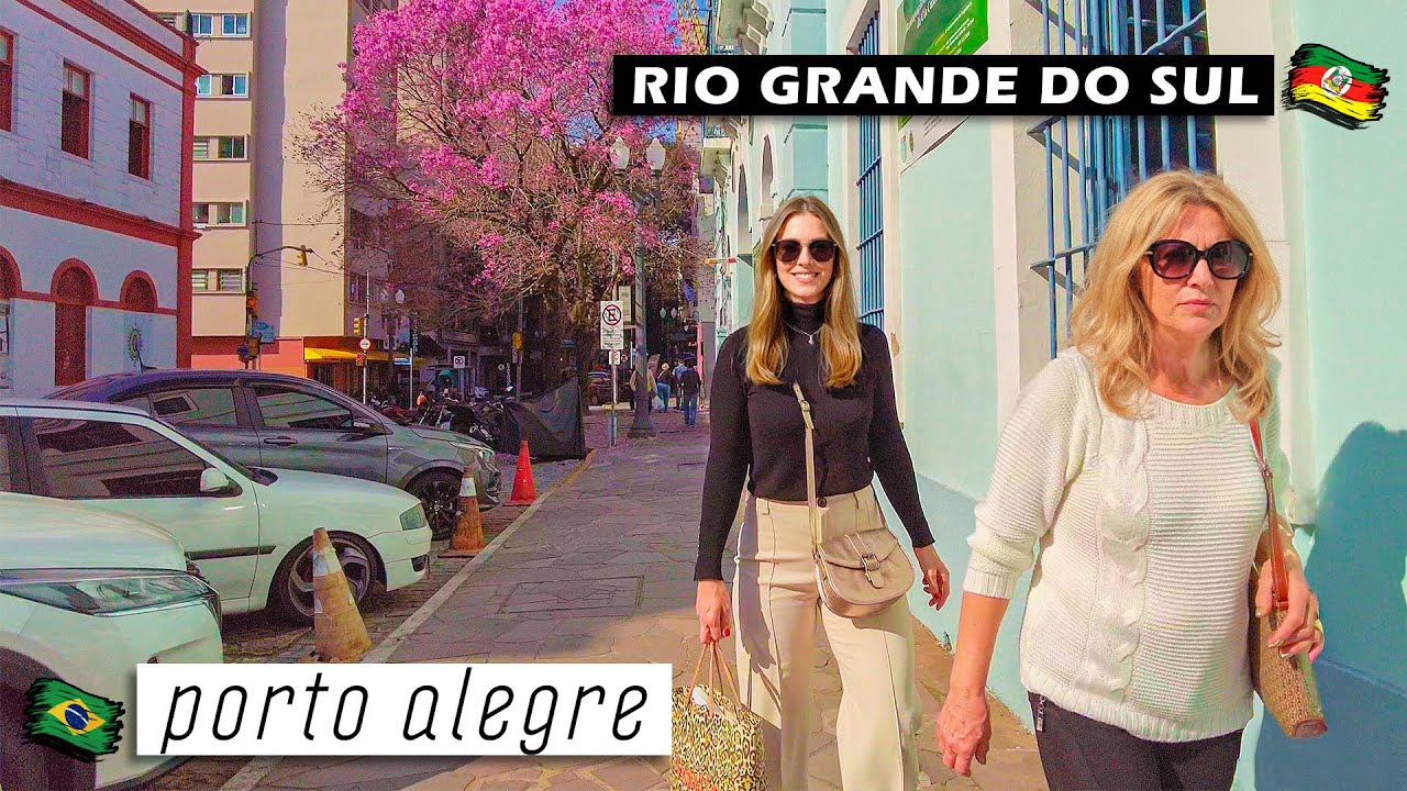 🇧🇷 Walking in the Historic Center of Porto Alegre — Rio Grande do Sul, Brazil 【 4K UHD 】