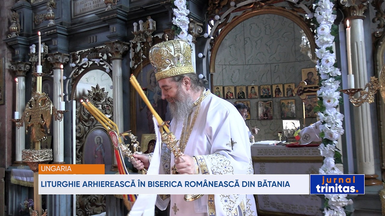 Liturghie arhierească în biserica românească din Bătania