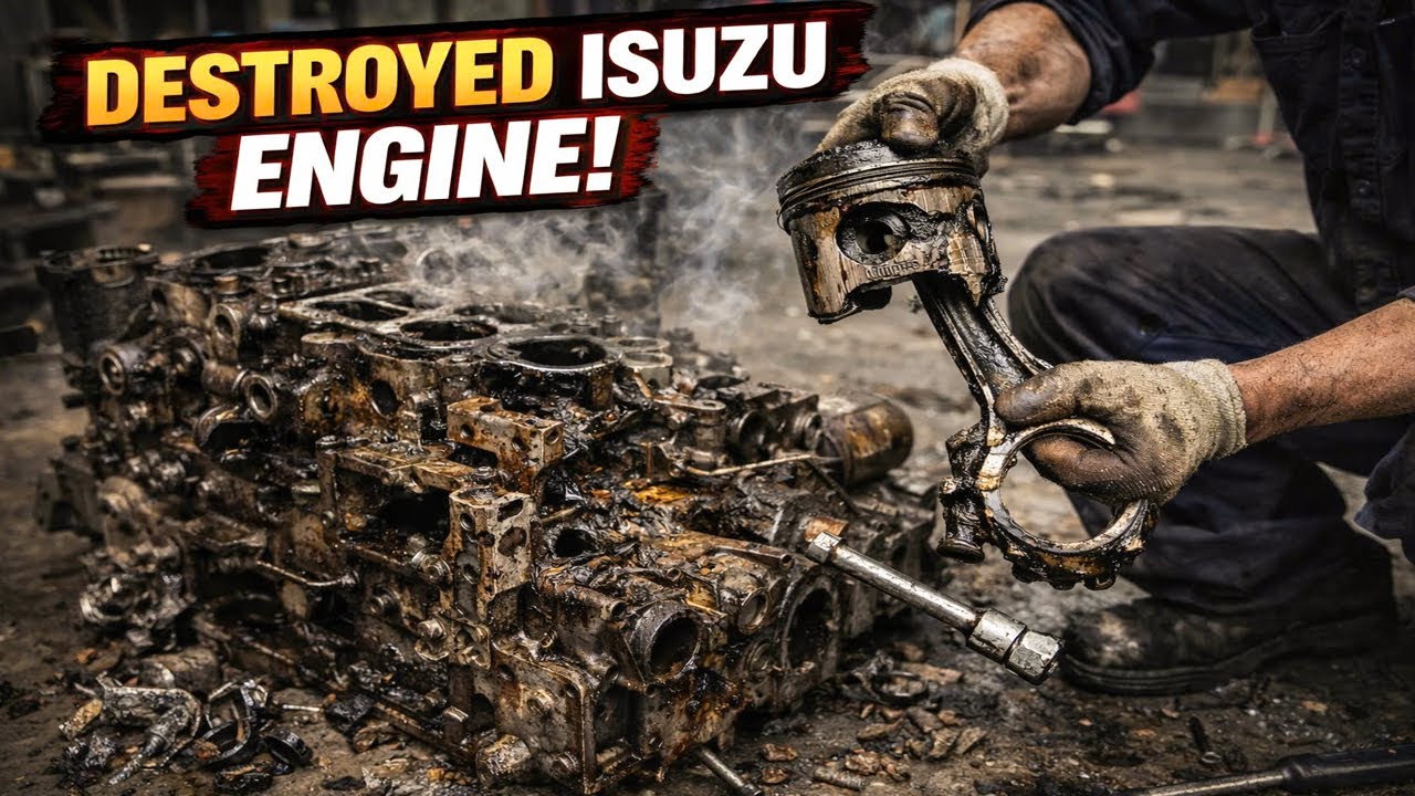 “Abandoned Isuzu Engine Restoration – Worst Damage Ever”