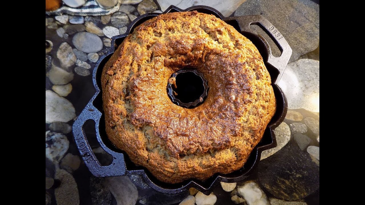 Southern Moonshine Cake (in a Lodge Cast Iron fluted cake pan)