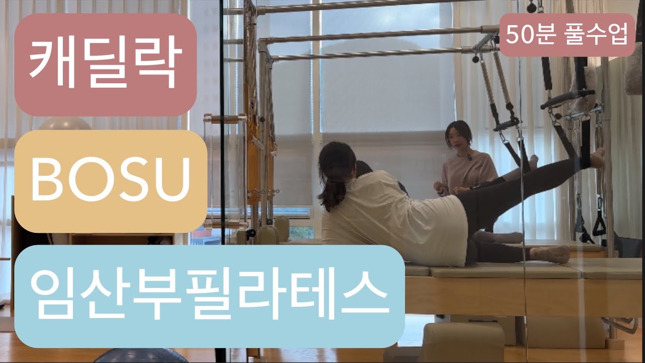 [풀시퀀스] 캐딜락 X BOSU 임산부 필라테스 : 최적의 신체 정렬을 유지하고 태아의 성장과 발달을 돕는 산전 필라테스👶🩵