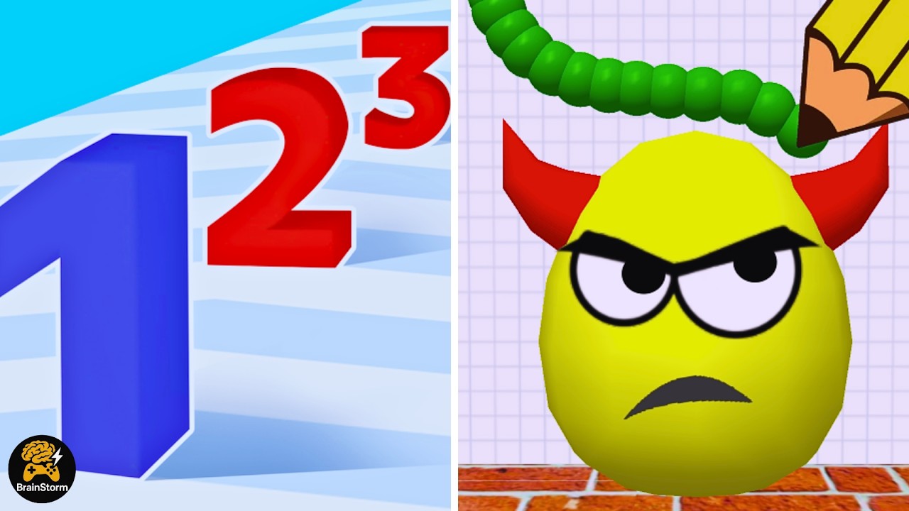 Number master vs Draw to smash | BrainStorm Walkthrough | Max Gameplay | New Update