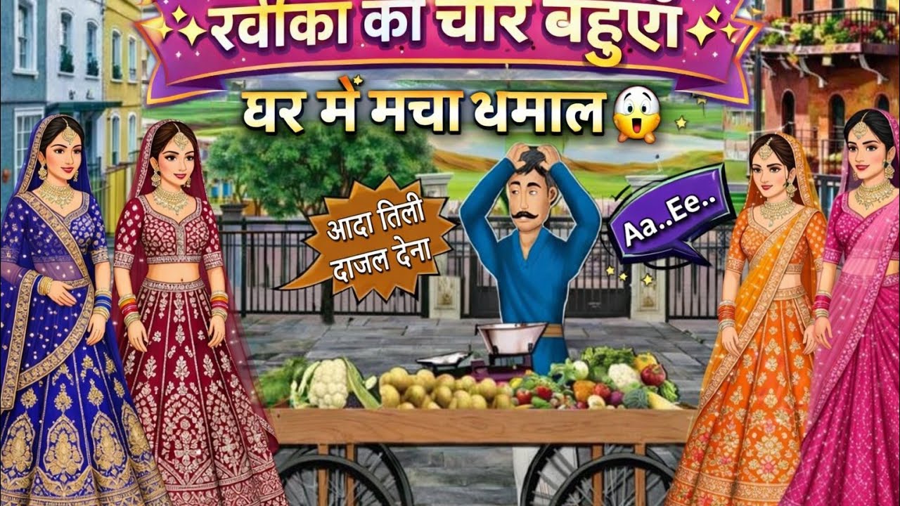 रविका और उसकी 4 बहुएँ | Ravika aur uski chaar Bahuen |do tootli aur do ghoogi | hindhi story#khani