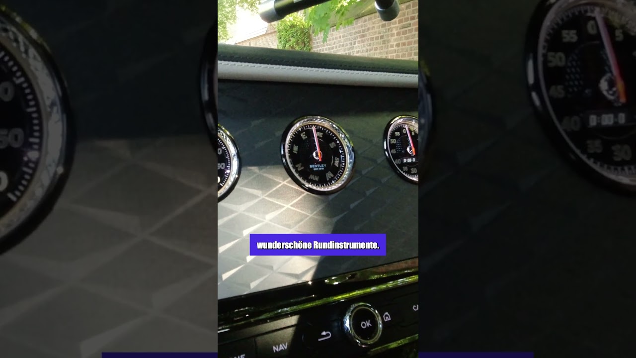 Dieses Bentley-Display DREHT sich! 🤯 | Bentley Continental GT | Matthias Malmedie #shorts