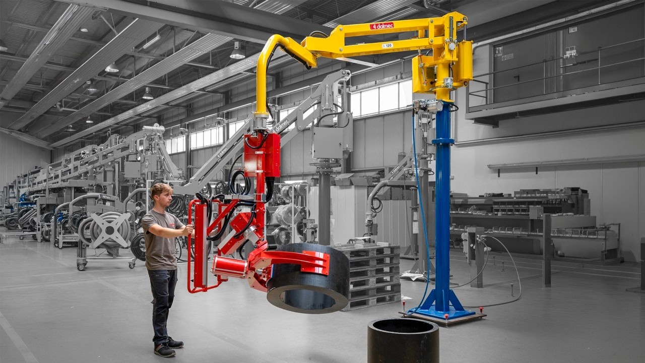 Industrial manipulator for PE pipe sections | Partner Equo