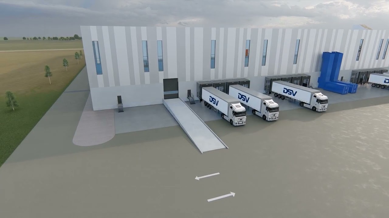 DSV bygger ytterligare 175 000 m2 logistiklager i Landskrona – med temperaturkontroll - Long version