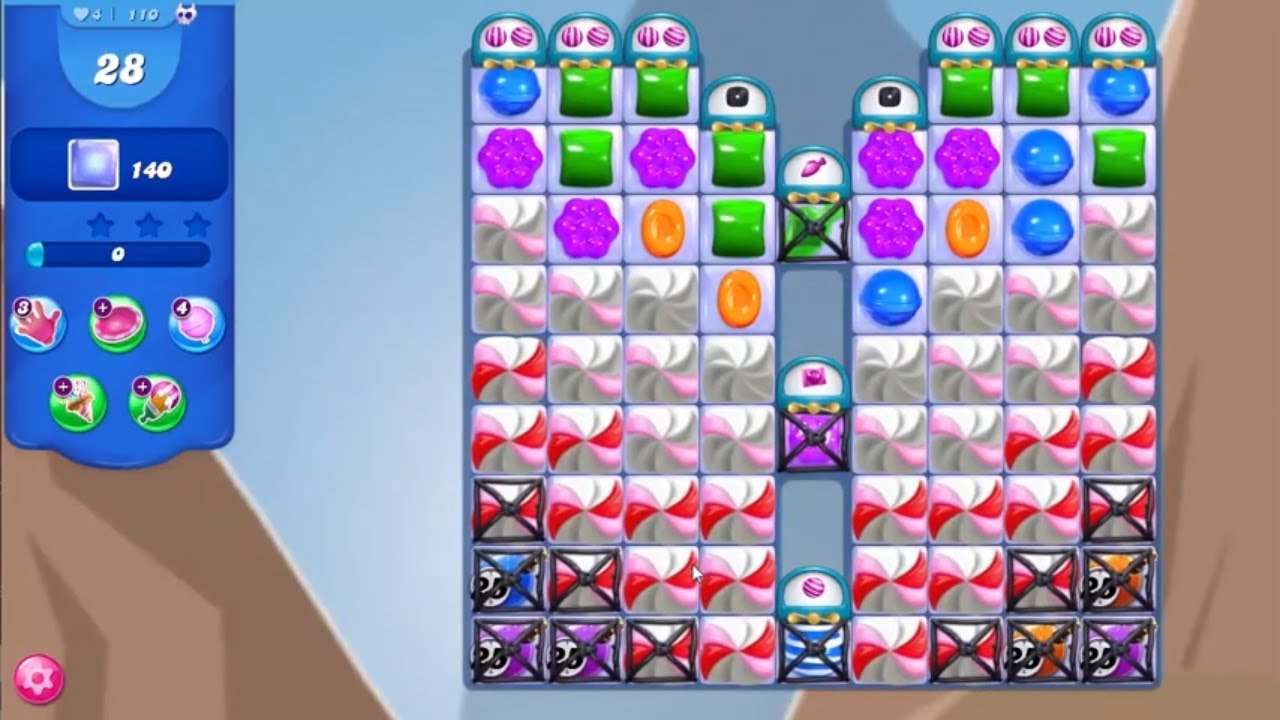 Candy Crush Saga LEVEL 110 NO BOOSTERS (new version)