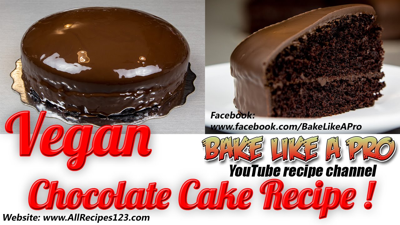 Mini VEGAN Chocolate Cake Recipe By BakeLikeAPro