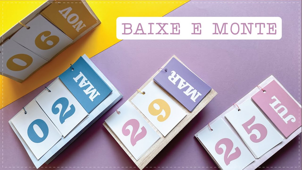 CALENDÁRIO PERMANENTE 2 | COMO FAZER? - BAIXE E MONTE