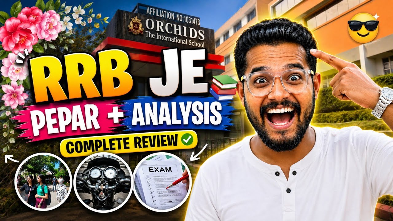 RRB JE Paper Vlog 2026 | Aaj Ka Exam Experience 😱 Full Review