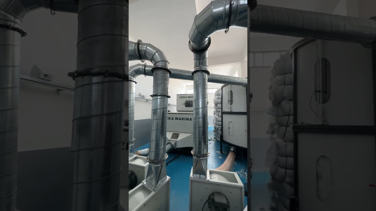 PILLOW FILLING LINE - YASTIK DOLUM - ЛИНИЯ НАПОЛНЕНИЯ ПОДУШЕК HATTI OZKA MAKİNA