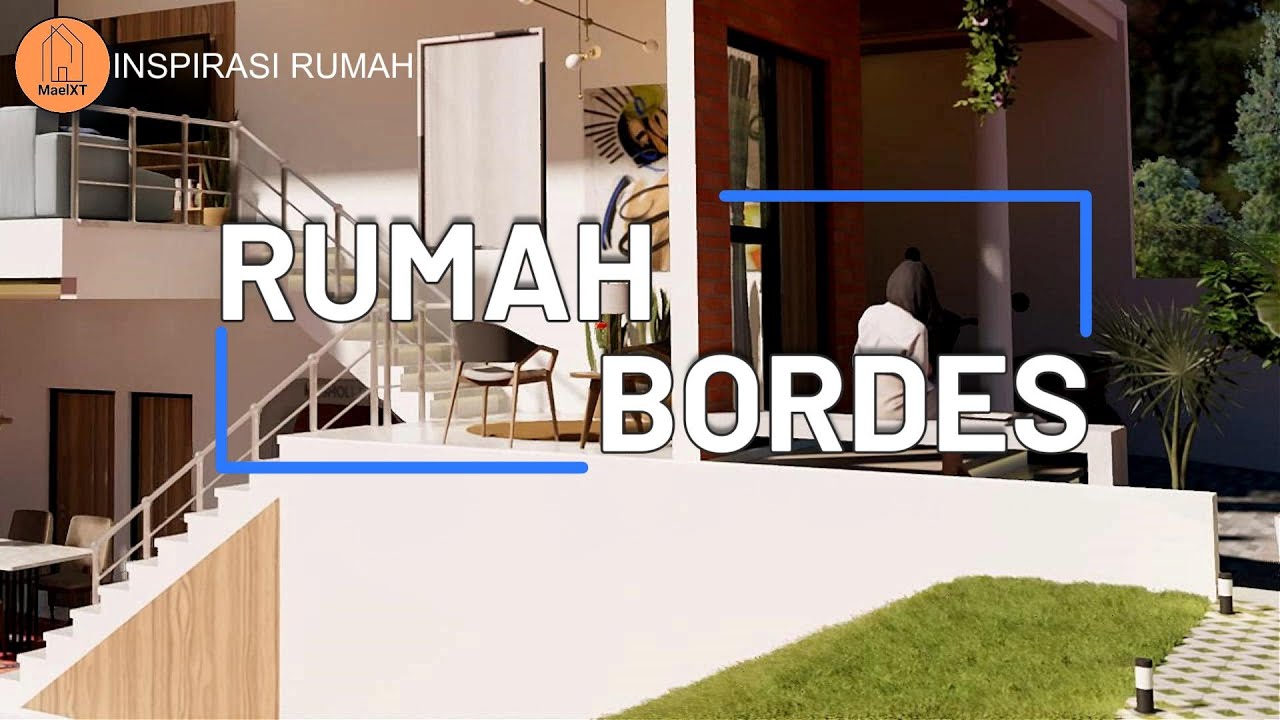 RUMAH BORDES, Punya Tanah dibawah Jalan, Jadikan SPLIT LEVEL aja #inspirasirumah
