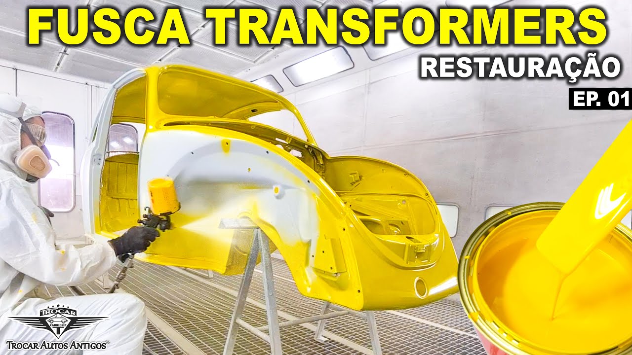 Novo BUMBLEBEE??? Veja a restauração e transformação completa do FUSCA até a pintura! 💛 Ep. 01