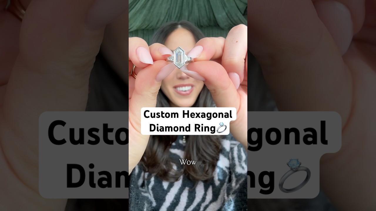 Шестиугольное бриллиантовое украшение с тремя камнями &mdash; просто бомба! 💍✨