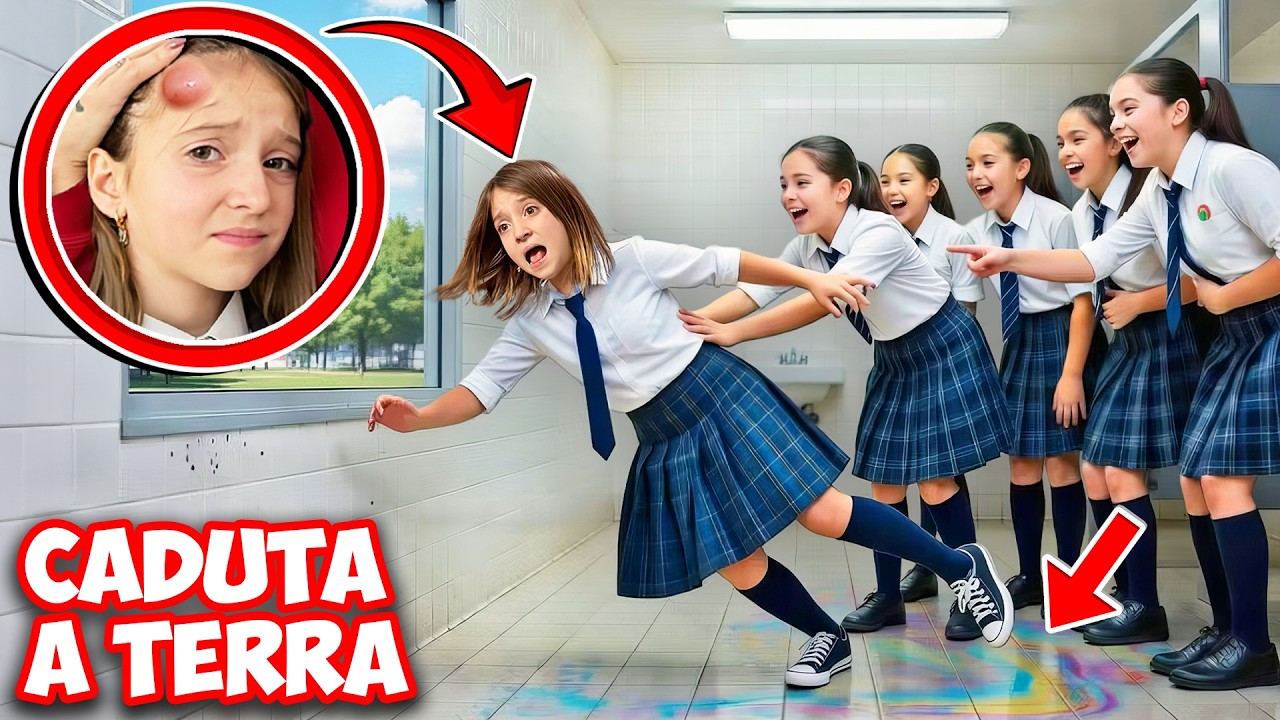 LE BULLE DELLA TERZA MEDIA MI HANNO SPINTO NEL BAGNO DELLA SCUOLA E ORA HO UN BERNOCCOLO