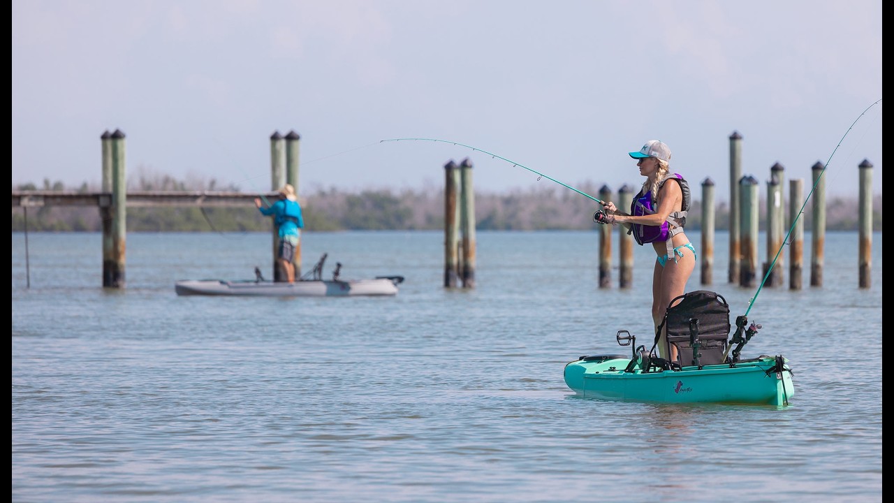 Introducing the AnglerFish, the world's first sectional nesting fishing kayak.