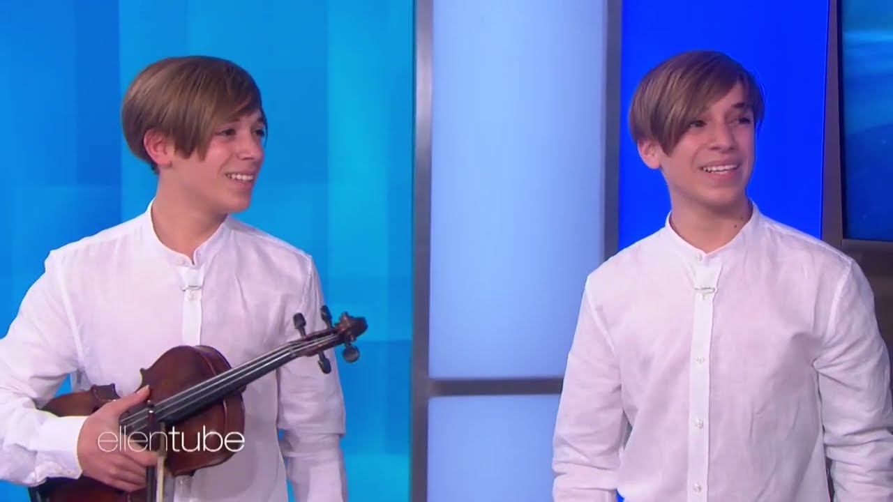 Viva La Vida - Coldplay - Mirko e Valerio - performance to The Ellen DeGeneres Show