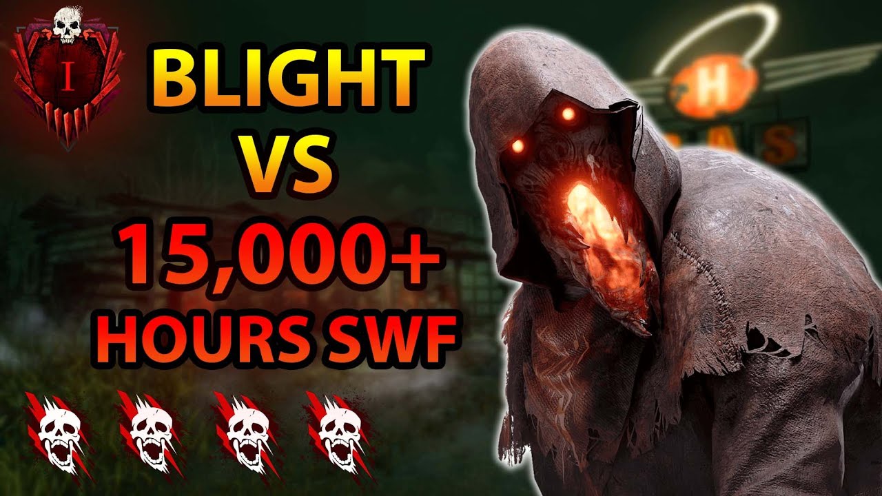 MY BLIGHT VS 15,000+ HOURS SWF! - DBD Rank 1 Killer Build