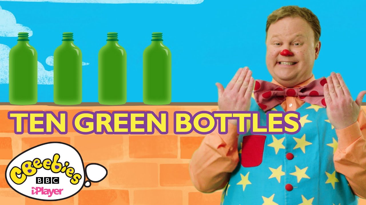 Mr Tumble's Ten Green Bottles Nursery Rhyme! | CBeebies Something Special