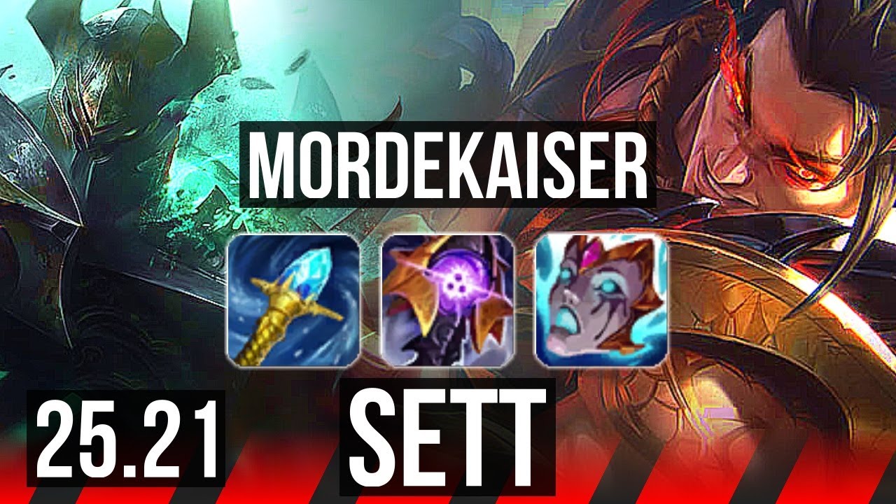 MORDEKAISER vs SETT (TOP) | 69% winrate, Rank 8 Morde, Godlike | TR Challenger | 25.21