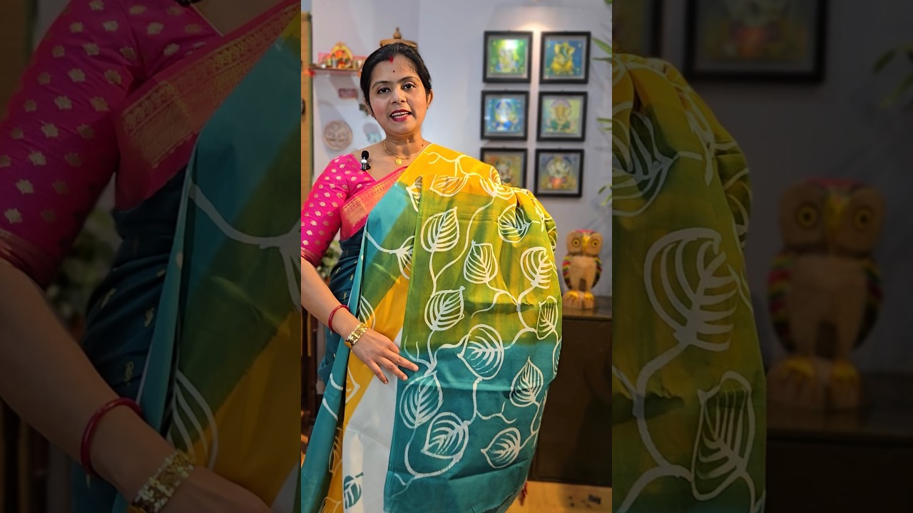 Splash into colors this Holi | Breathable malmal cotton sarees | Bengal's artistic hand batik sarees