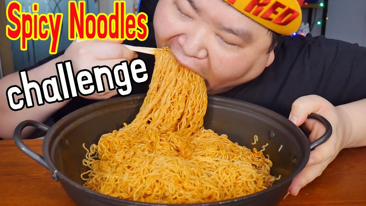 비빔면 도전 5봉지 빨리먹기 푸드파이터 레전드 스피드먹방 1분대컷 만능방송 mukbang