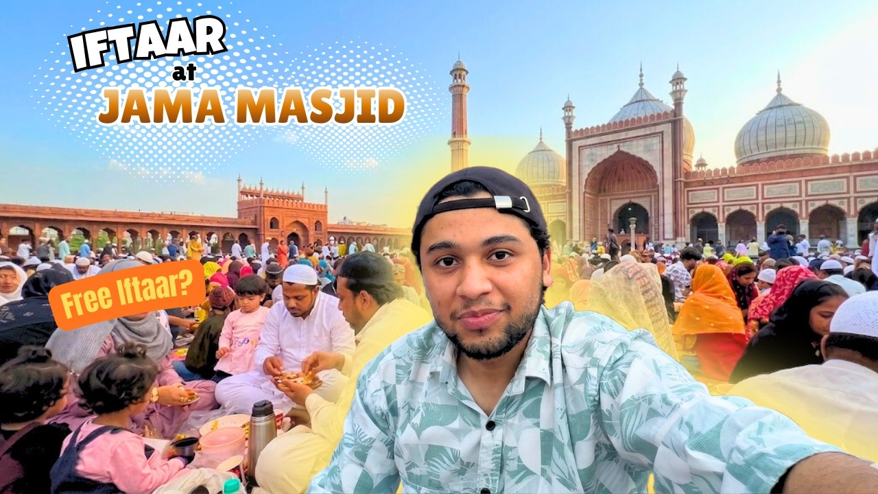 The Most Beautiful IFTAAR at JAMA MASJID, INDIA - 2026 🌙Old Delhi | Ramzan Vlog 19 | Sahil's Way