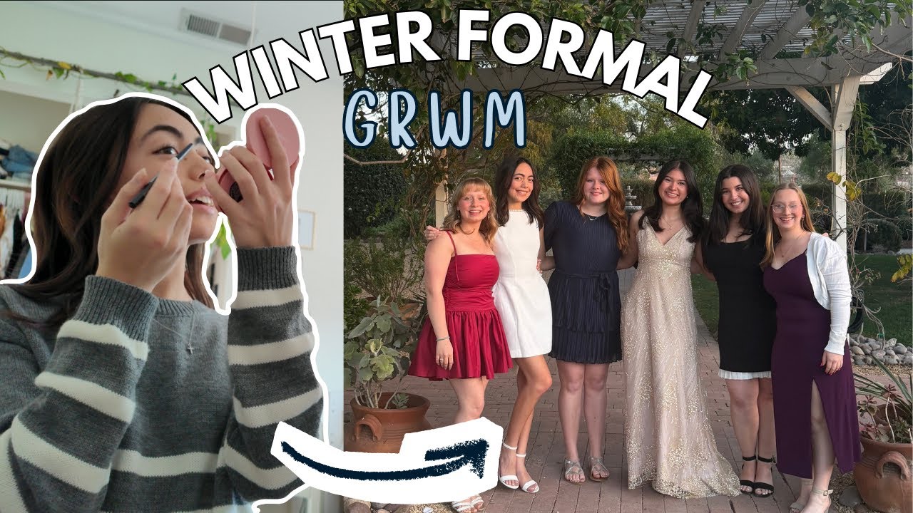WINTER FORMAL GRWM (except we only get ready for 3 minutes)