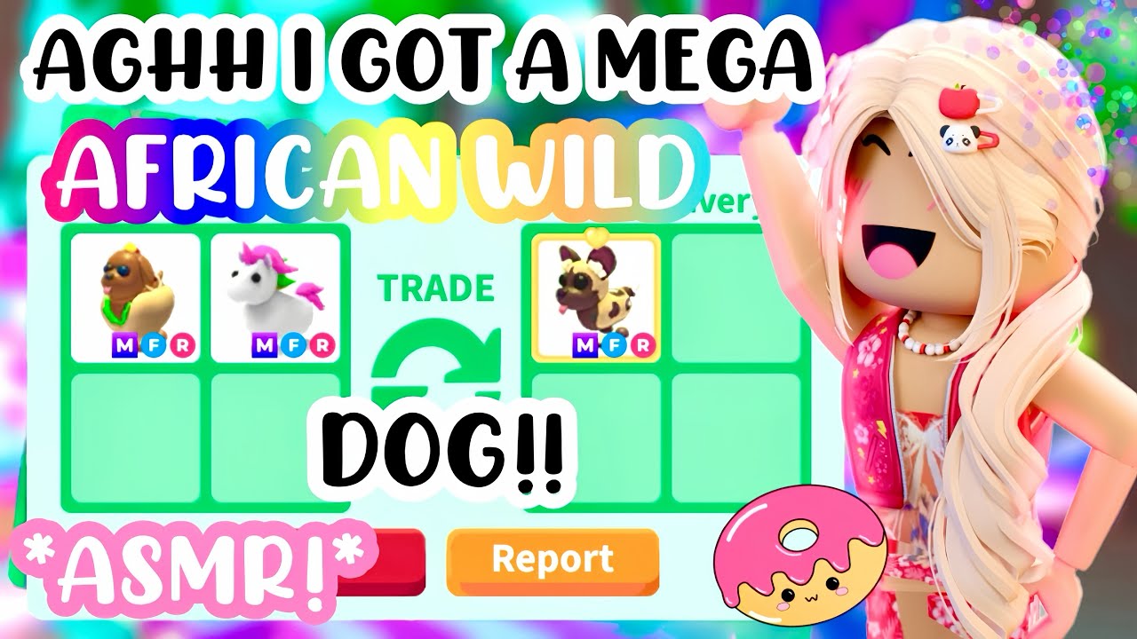 I GOT A MEGA AFRICAN WILD DOG?!🐕💕💫ASMR EXOTIC TRADING!🎙️#adoptmeroblox #preppyadoptme #preppyroblox