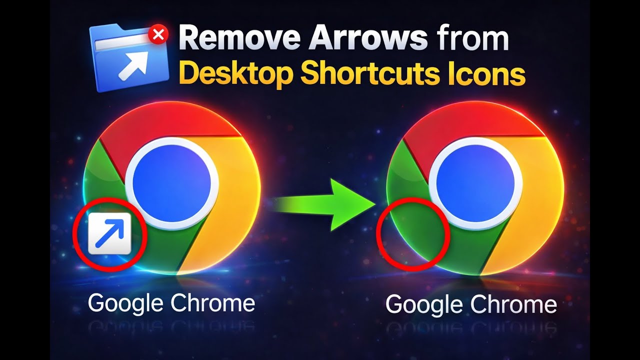 Remove Arrows from Desktop Icons  | Windows 10 / 11