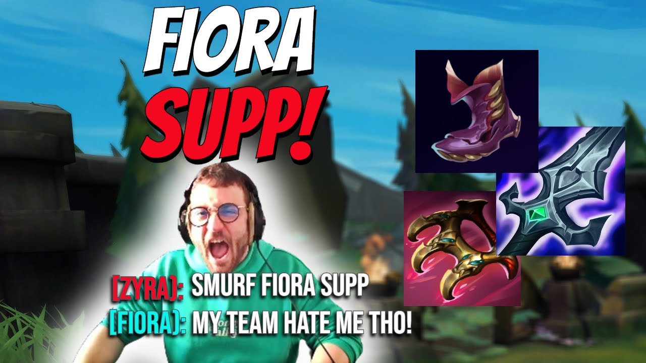 NEW META! FIORA SUPPORT IS TAKING OVER WITH THIS NEW BUILD (STOMP SOLO QUEUE!)
