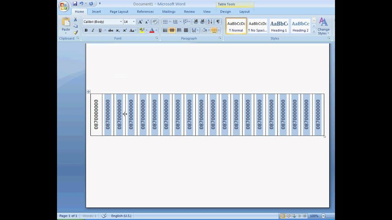 Create Flyer with Tear Off Tabs in Word 2007