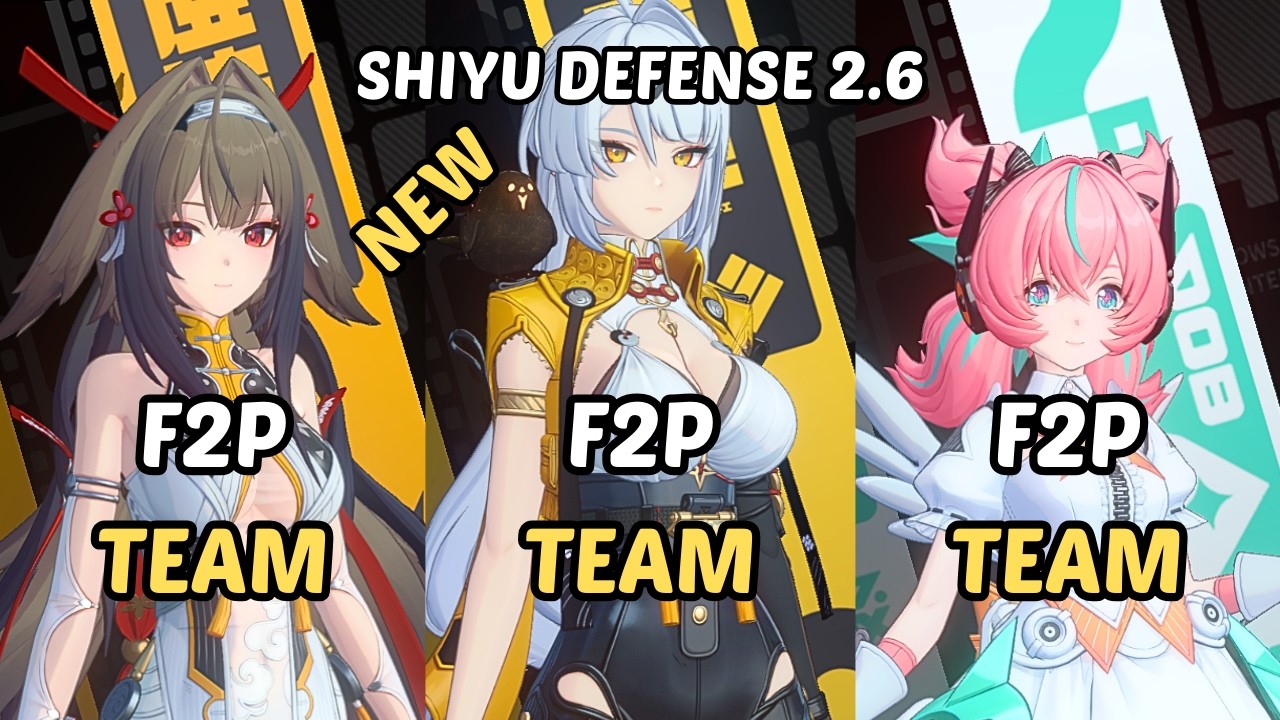 F2P Shiyu Defense ZZZ Yixuan F2P Team x M0W0 Aria F2P x Ye Shunguang F2P Zenless Zone Zero 2.6