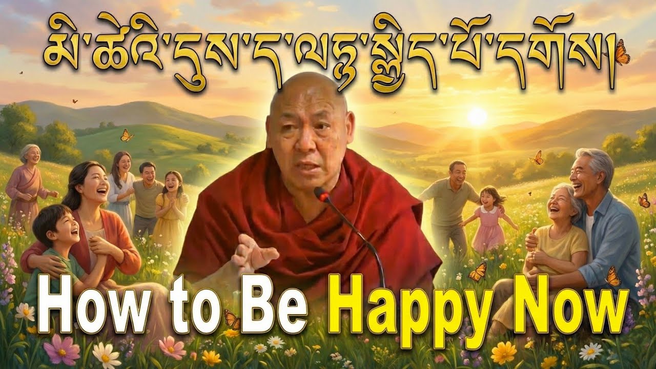 དགེ་བཤེས་ལྷག་རྡོར་མཆོག། མི་ཚེའི་དུས་ད་ལྟ་སྐྱིད་པོ་དགོས། | How to Be Happy Now
