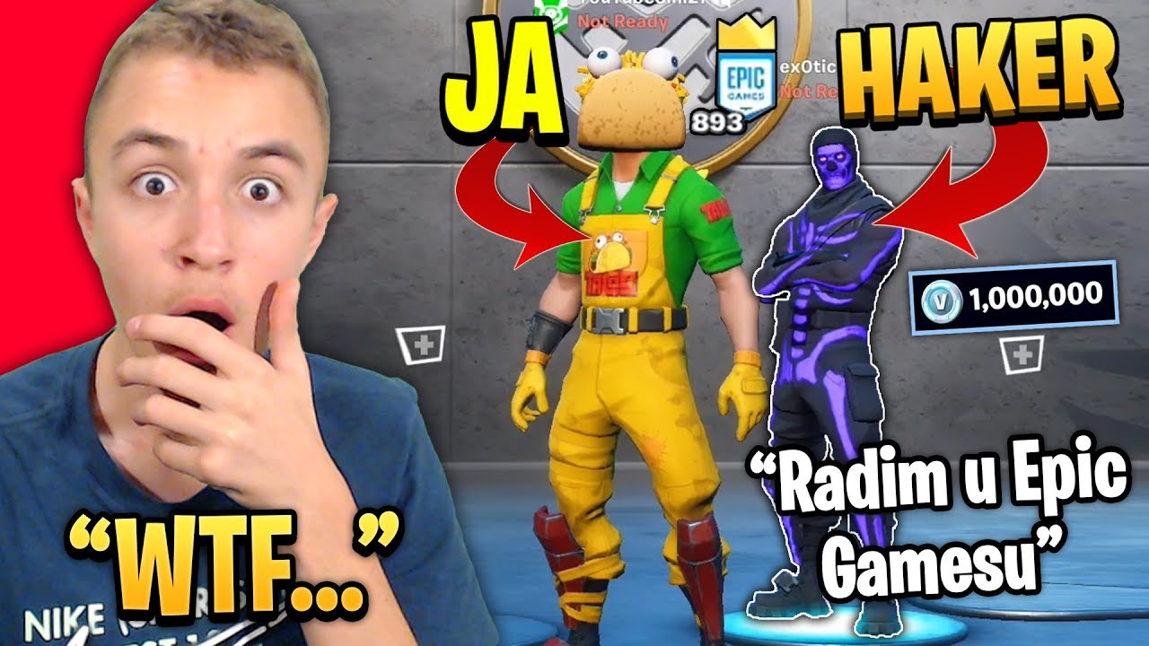 *HAKER* MI JE U&Scaron;AO U LAJV STRIM I IGRALI SMO 1V1 U FORTNITE ! *aimbot*