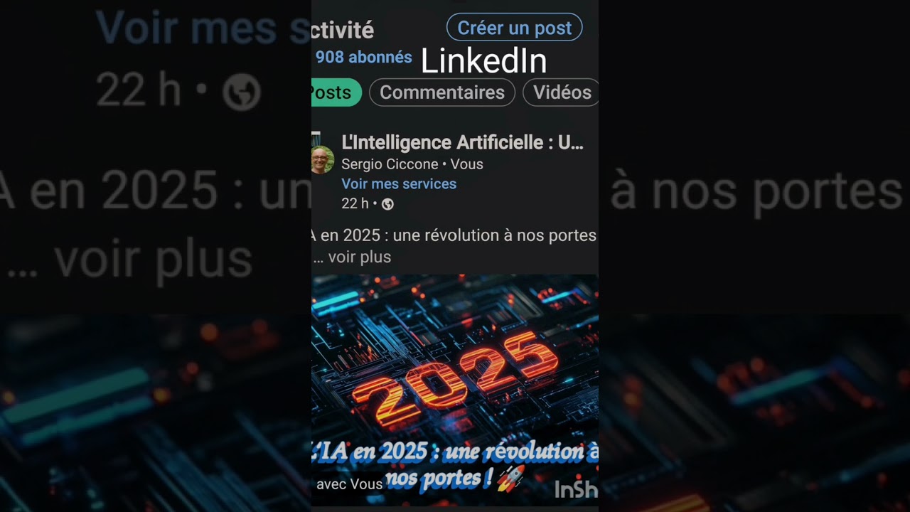 L'IA en 2025 : une r&eacute;volution &agrave; nos portes ! 🚀 #cv #linkedin #entrepreunariat #profil #optimisation