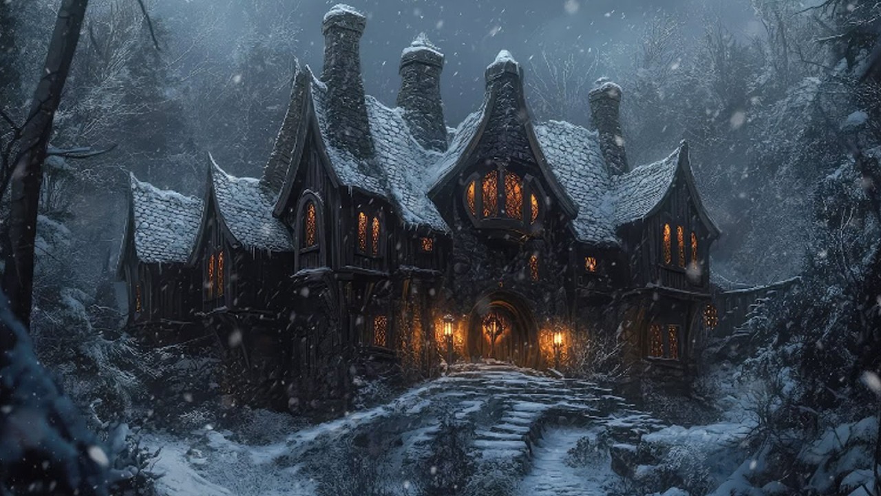 Mystic Celtic Winter Cottages — Medieval Celtic Winter Ambience for Sleep, Relax & Study