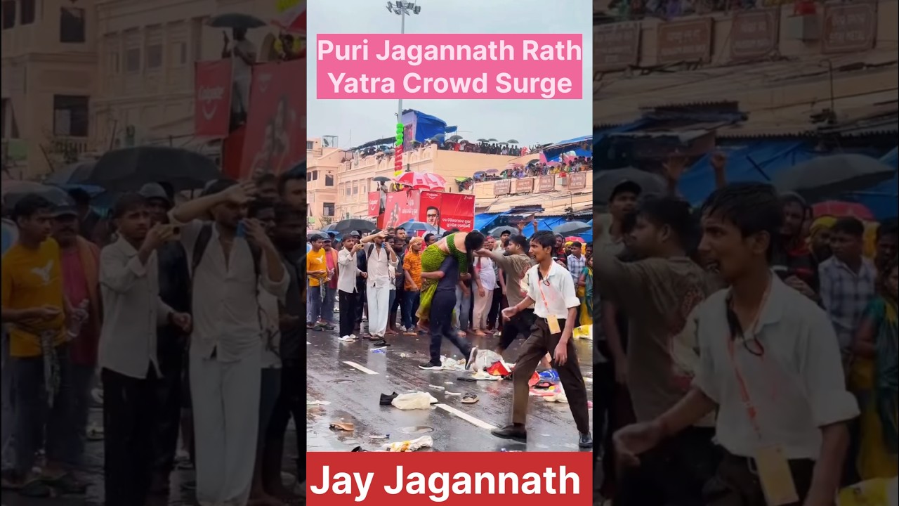 Crowd Surge at RathYatra, Jagannath, Puri #puri #jagannath #rathyatra2026 #pahandi #odisha #crowd