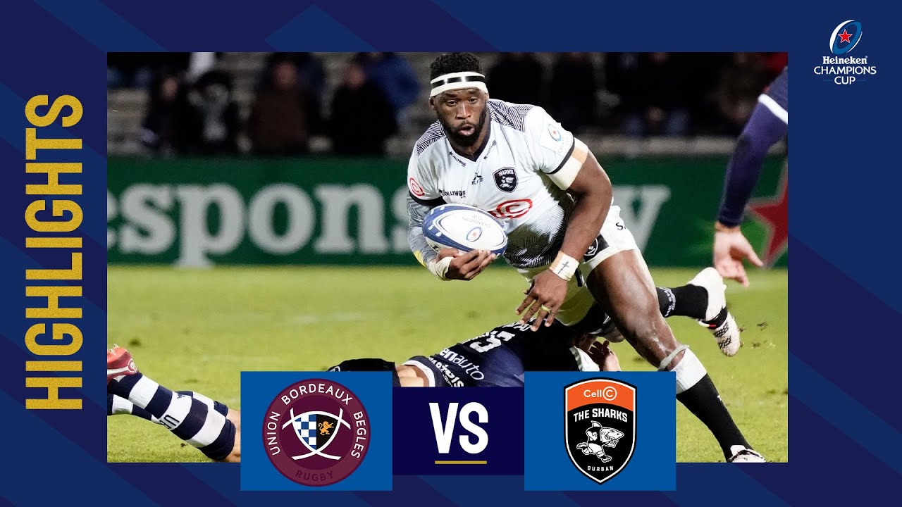 Highlights - Union Bordeaux-B&egrave;gles v Cell C Sharks - Round 2│Heineken Champions Cup 2022/23