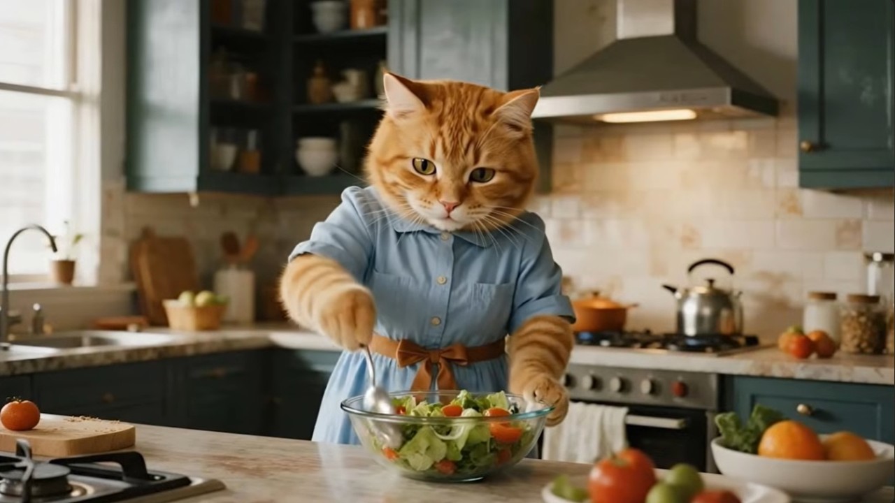 Baby Cat Learns the Value of Vegetables | Cute Garden Story 🐱🌱