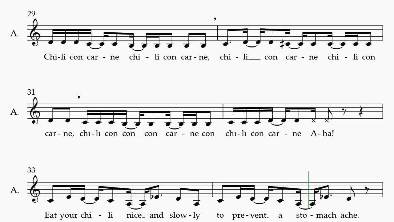 Chili Con Carne (SSA) ALTOS rehearsal track
