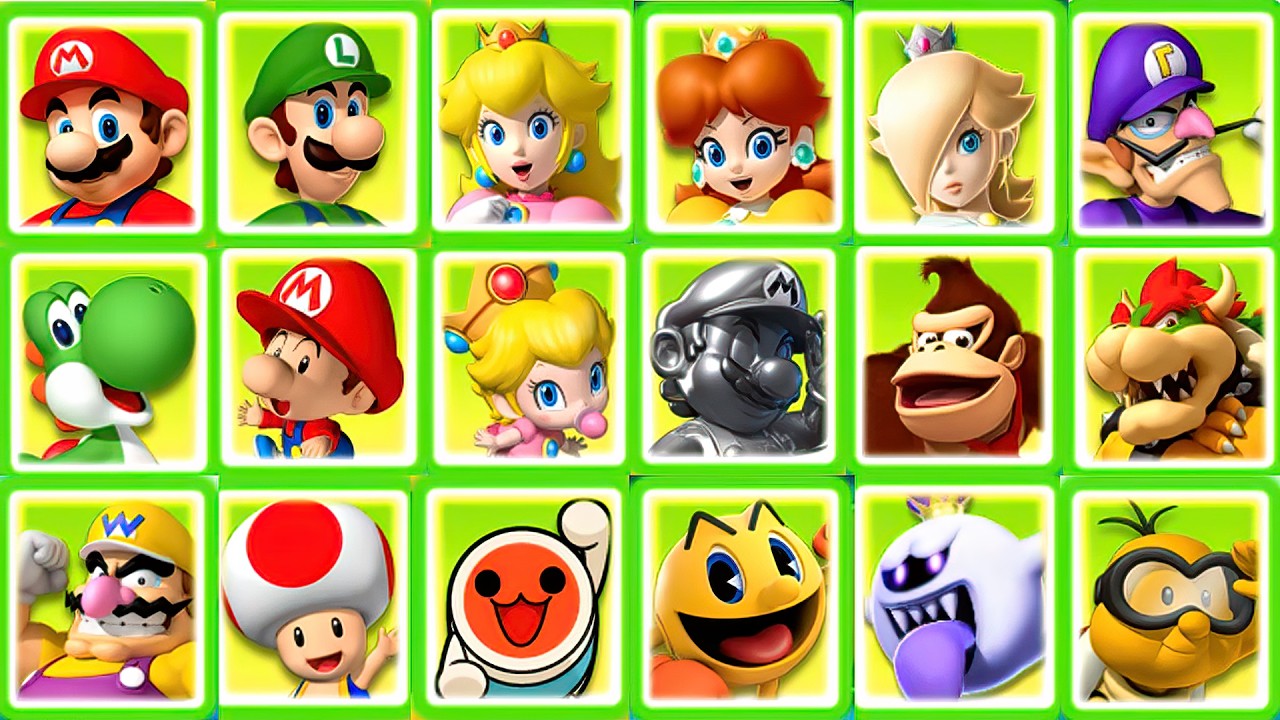 Mario Kart Arcade GP DX - All Characters | JinnaGaming