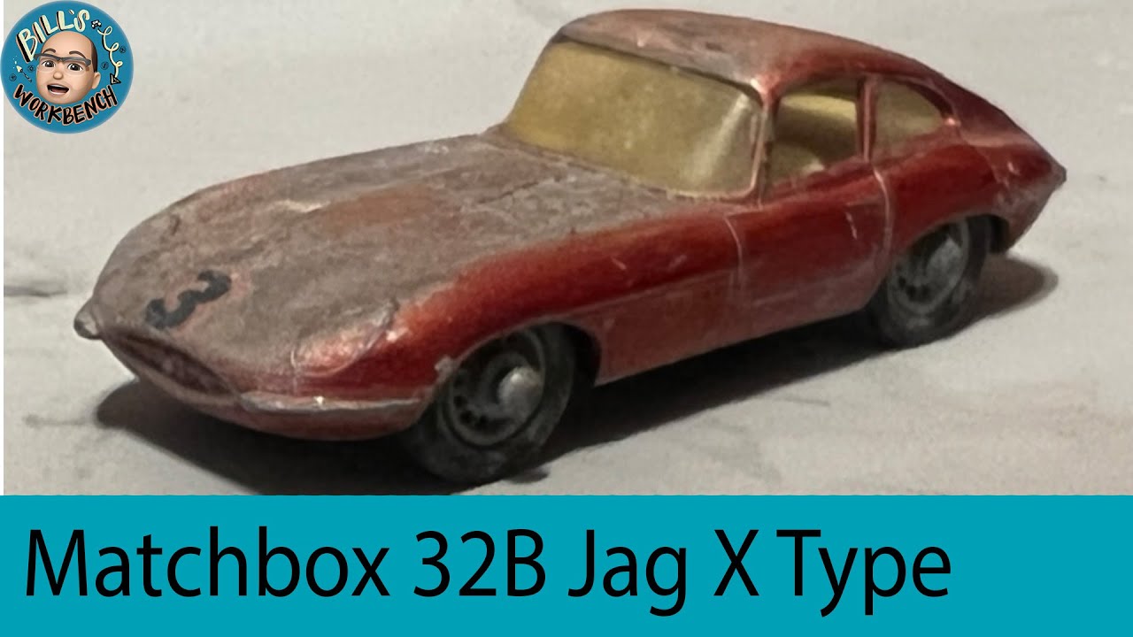 Matchbox 32B E Type Jag Birthday Gift #restoration #matchbox #hotwheels