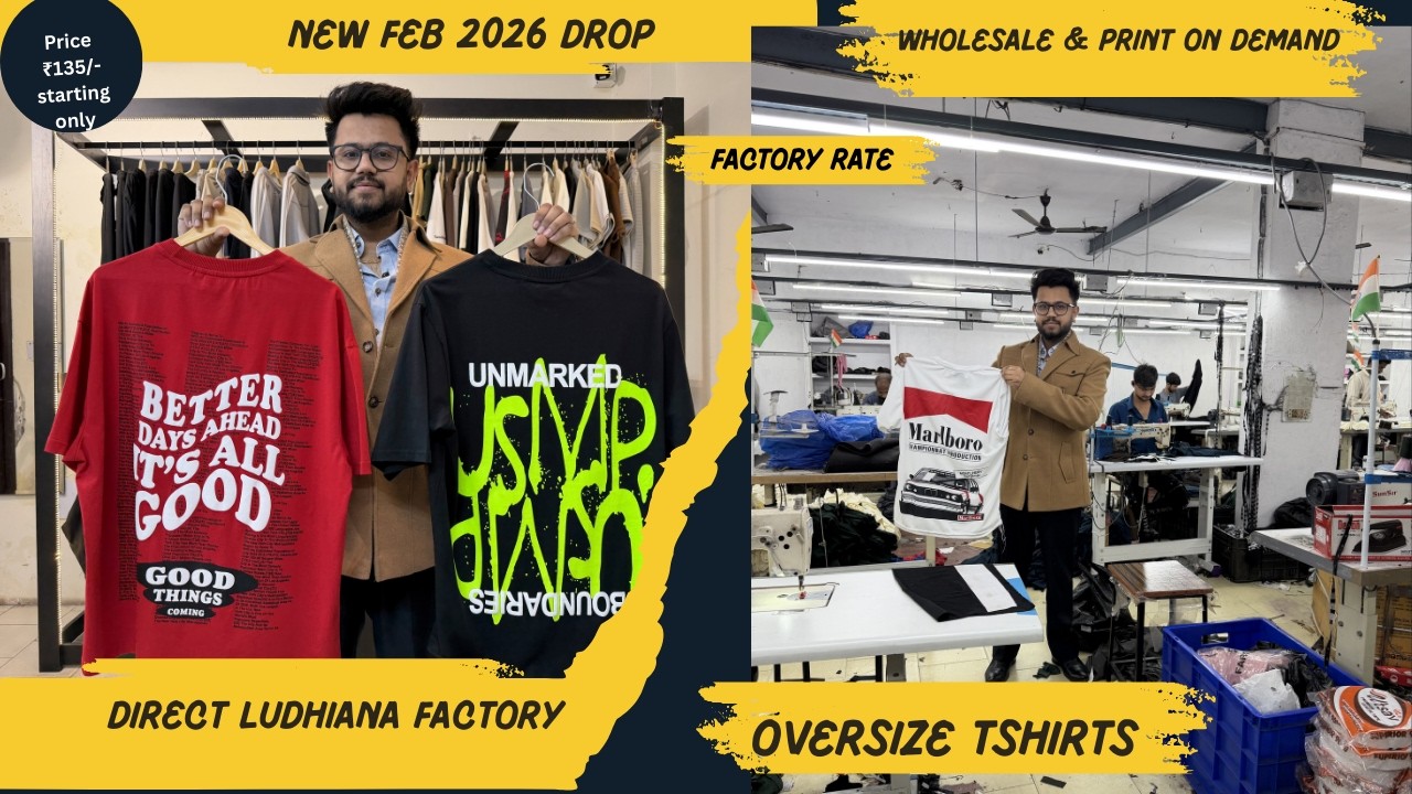 Wholesale Drop shoulder T-shirt collection 2026 manufacturer | Alpha ace Ludhiana #wholesale #tshirt
