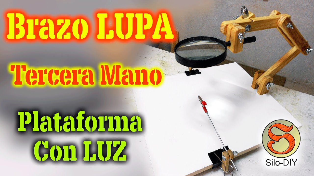 🔍Lupa MANOS LIBRES para Trabajos Manuales👉FÁCIL👀