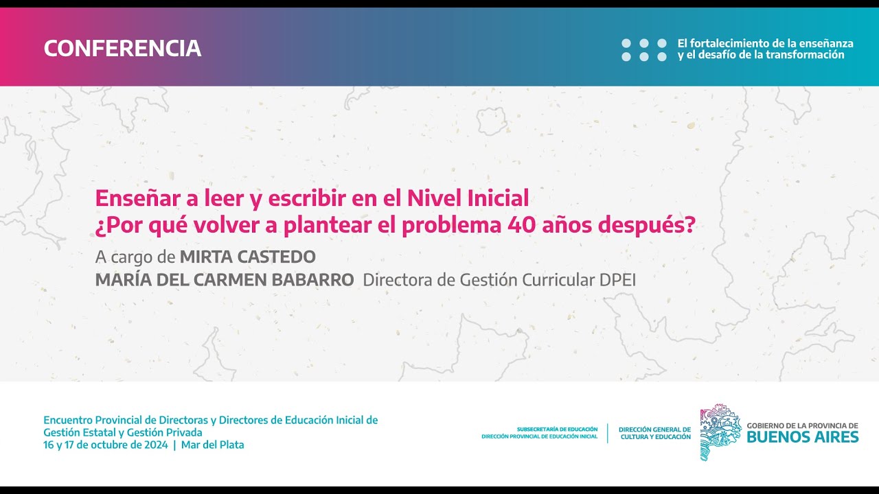 Enseñar a leer y escribir en el Nivel Inicial ¿Porqué volver a plantear el problema 40 años después?