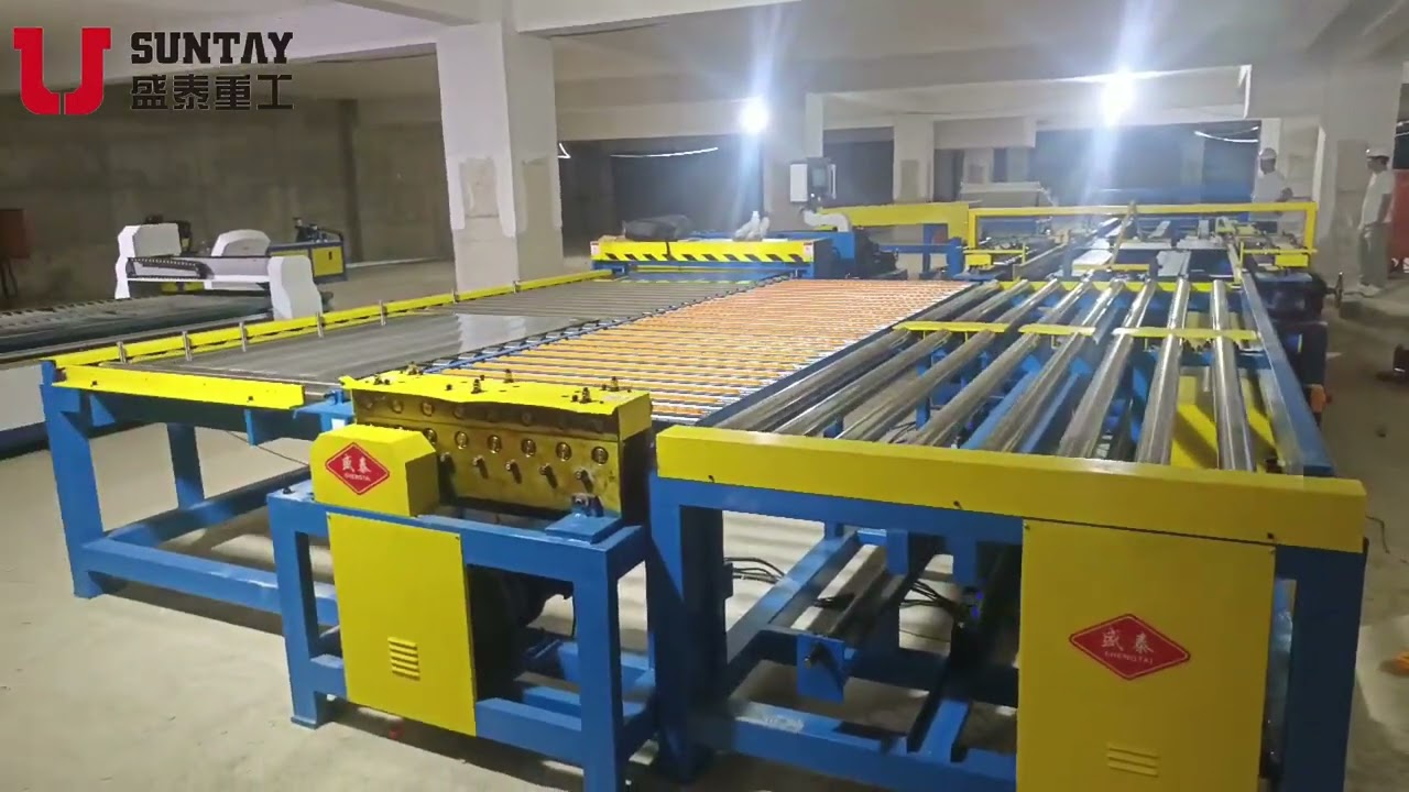 Air Conditioning HAVC u shape Auto rectangular air duct production line 5 duct