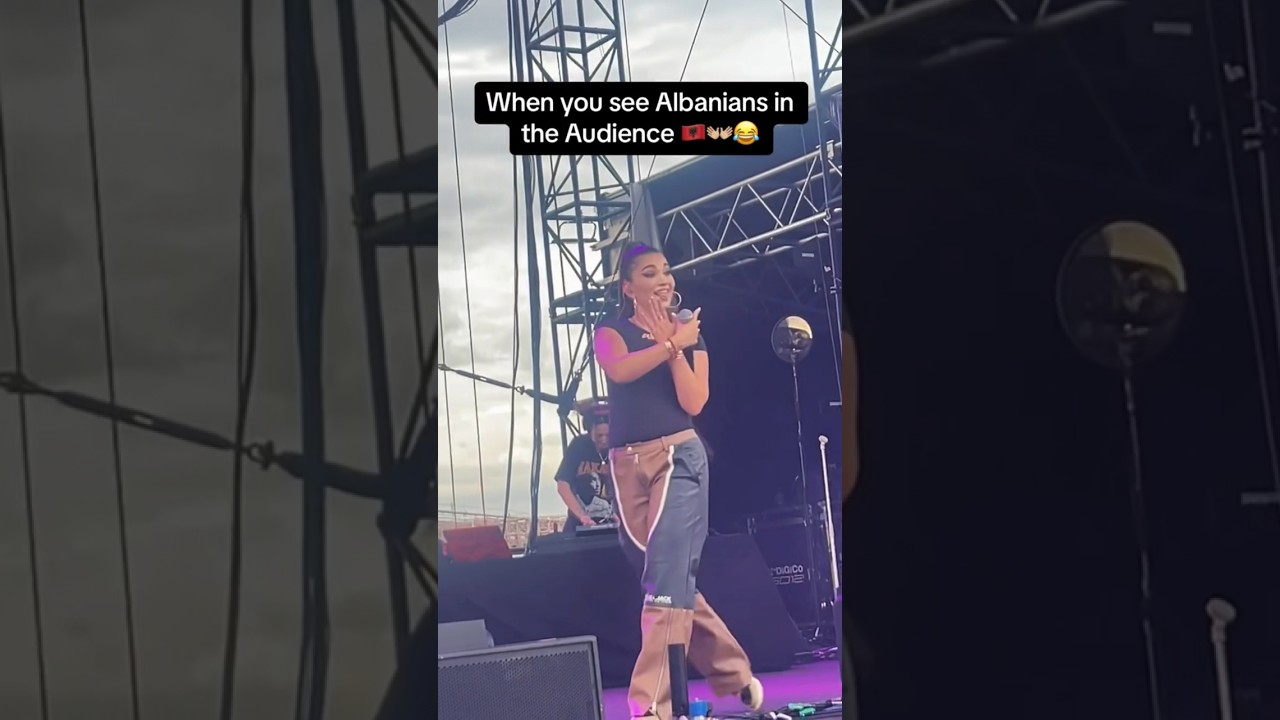 When you see Albanians in the Crowd! 👐🏼🇦🇱😂 - Enisa 🎤